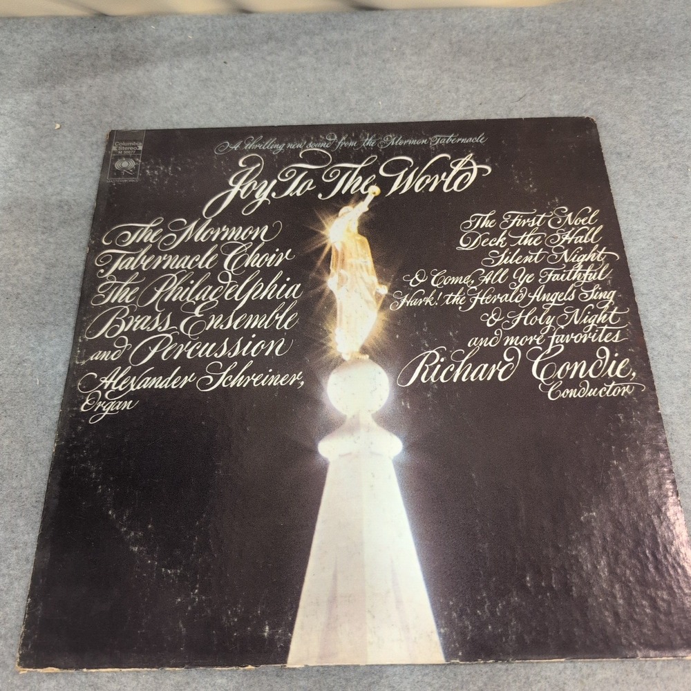 Joy To The World Mormon Tabernacle Choir Philadelphia Brass Vinyl LP M 30077 - Picture 1 of 7